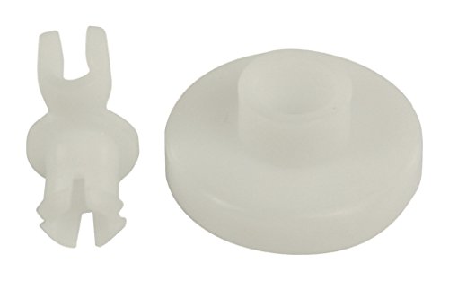 Preisvergleich Produktbild Eurosell 2 Stück Korbrollen Geschirrspülerzubehör Spülmaschine Geschirrkörbe Geschirrkorb für Bosch BSH 066320 Constructa Dedietrich Neff Siemens SMS Ersatzteil Rolle