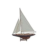 Segelyacht, J Klasse Yacht, Modellboot mit Haupt und zwei Vorsegel