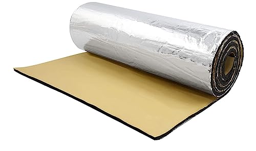 MACHSWON 24x40 inches Car Heat Proofing Car Heat Sound Deadener Mat 197mil 5mm 6.46sqft Dampening Thicker Aluminum Foil&Foam Insulation Mat