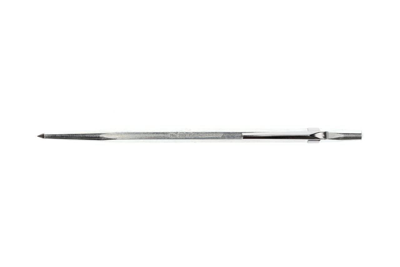 GEDORE Punta per Tracciare in Metallo Duro, per Metallo, Esagonale, Lunga 150 mm, Bulino con Clip, 208-150