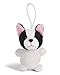 NICI 45096 Anhänger Französische Bulldogge 8cm mit Loop, weiß