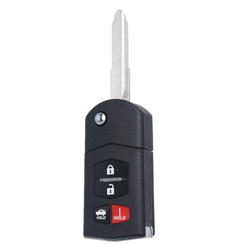 SUPALAND Flip Key Fob Replacement Remote Key Fit for 2010