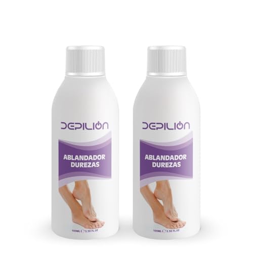 Pack 2 x Ablandador de Durezas 100ml Profesional | Reblandecedor de Durezas | eliminar durezas pies | Depilion