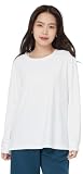 [アクレイス] ラッシュガード レディース 長袖 シャツ tシャツ uvカットupf50+ 紫外線対策 日焼け予防 体型カバー プール 海 海水浴 サウナ おしゃれ 水陸両用 M ホワイト