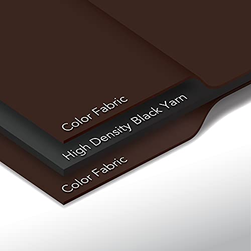 Image of Deconovo Blackout Curtains Set of 2, 5.2 Feet Long, Black Curtains for Bedroom, Thermal Insulated Window Curtains for Living Room - 52W x 63L Inch,Dark Brown Eyelet