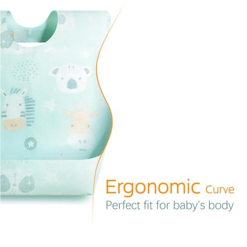 Disposable Feeding Bibs, Adjustable Waterproof Non-woven Bibs [20PCS]3