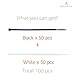 BEADNOVA Cable Ties 100 Pcs Wraps Zip Ties Heavy Duty for Multi-Purpose(6 Inch, Black and White, 50pcs for Each)