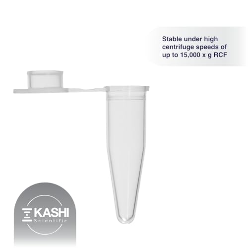 Image of Kashi Scientific 0.2mL Clear Snap Cap PCR Tube with Graduation, Lab Grade Polypropylene Plastic [0.2mL, 1000]