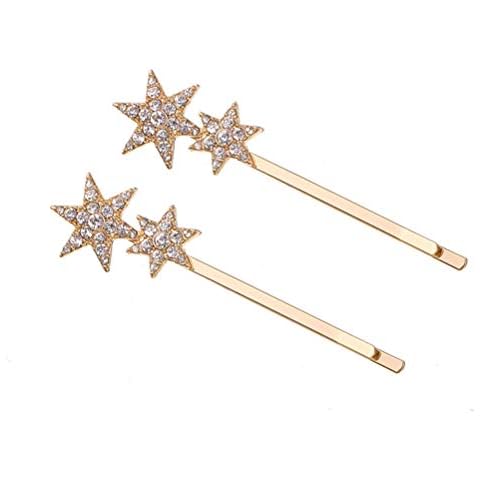Lurrose Vintage Golden Star Hair Clips Cover