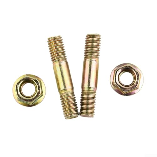 Chainsaw Bar Nuts and Studs Kit M8 Thread 42mm Length Replacement Bar Mounting Bolts Set Compatible with SX62 62cc Chain Saw Parts Medium Carbon Steel Construction 4 Pieces