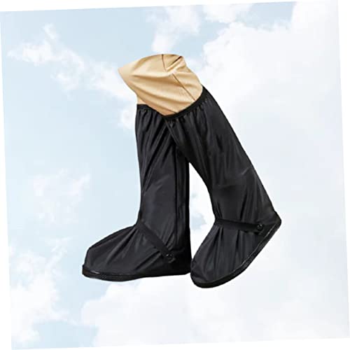Cubrecalzados impermeables antideslizantes Totority para ciclismo al aire libre, protectores reutilizables de alta altura para botas, cubiertas gruesas y resistentes para motocicleta y bicicleta miniatura 2