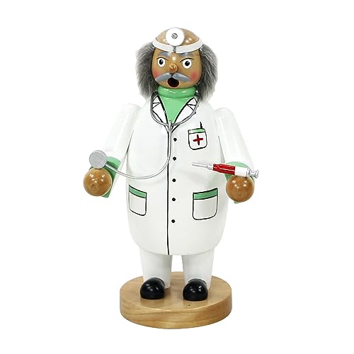 Keramik RĂ€ucherfiguren 22 RĂ€uchermann aus unserer Serie Berufe, ca. 20 cm als Alter Arzt