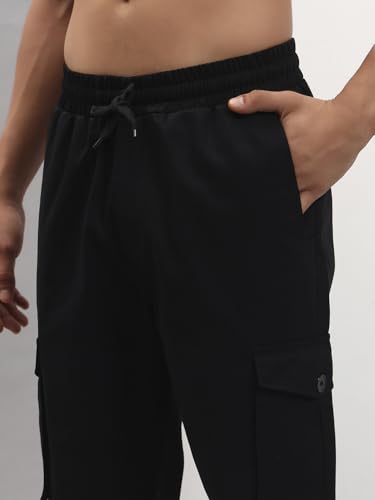 Image of Q - RIOUS Men's 6 Pocket Cotton Cargo Pants - Relaxed Fit Utility Trousers