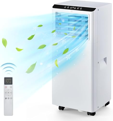 Image of Portable Air Conditioners 8000 BTU, 3-In-1 Portable AC Unit Cools Up to 350 Sq.Ft With Dehumidifier, Fan, Cooling Mode & Window Kit, Room Air Conditioner Portable for Bedroom, Living Room, Office