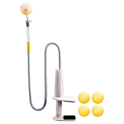 Robot de entrenamiento de ping pong - ABS 75 cm | Entrenador portátil con rebote ajustable, entrenamiento de habilidad, entrenamiento en casa, equipo de entrenamiento para tenis de mesa | familia