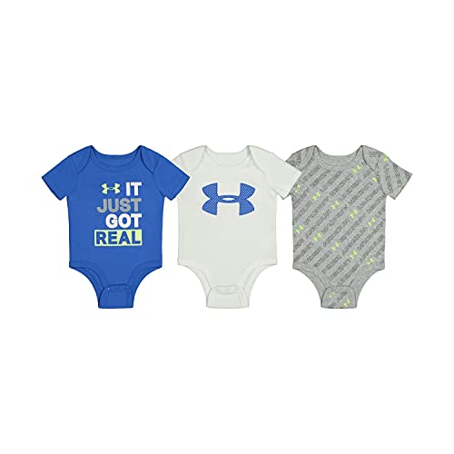 Image of Under Armour baby-boys 3-pack Short Sleeve Bodysuit Set