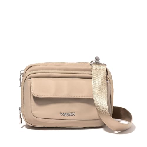 Image of Baggallini womens Modern Double Zip Crossbody