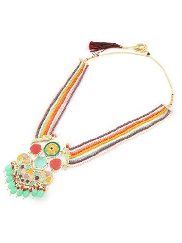 Juego de joyas de cristal multihebra Stones DMZ-2756 juego de latón ligero talla S 3