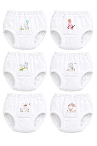 Image of White Colored Panty /Brief /Bloomer for Girls & Boys, Very Soft & Comfortable Cotton Fabric