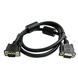 55-612-75, Male to Male SVGA Cable, 75 Foot - Black