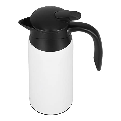 Tetera eléctrica portátil para auto 800ml blanca miniatura 2