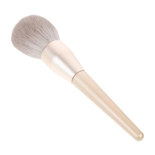 PartyKindom Fluffy Makeup Powder Brush White Cosmetic Brush Set for Blending Blush Loose Powder Foundation for Professional Use