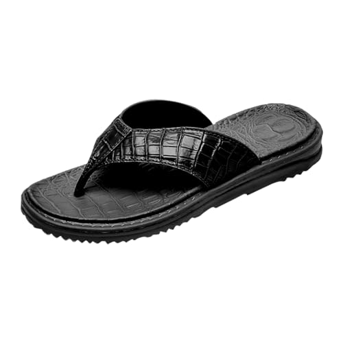 Beach Flip Flops Hollow Casual Clip Toe Flat Vintage Sandal Slippers Men's Shoes 43 New