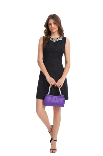 Image of Womens Evening Clutch Pearl, Bride Evening Clutch Purses for Women, Formal Clutch Purses for Women Evening Prom