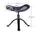 JISADER Office Footrest with 11 Height Levels Anti Skid Adjustable 38cm-49cm Foot Massage Stools Pedicure Footrest for Office Home
