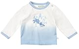 Leichtes Langarmshirt aus ganz weicher und super dehnbarer Jersey Baumwolle / Organic Cotton in einem zarten Offwhite und hellen Blau Ton von dem dänischen Kindermodehersteller MINYMO.