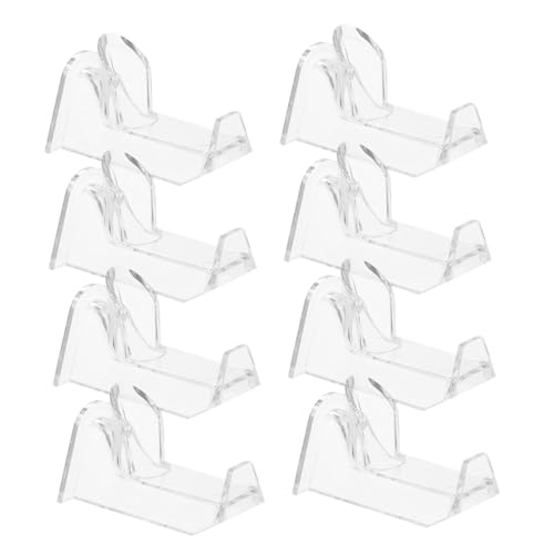 GRIRIW 8pcs Acrylic Eyeglass Frame Stand Display Glasses Holder for Desk Stylish Eyeglass Display Rack for Retail Stores