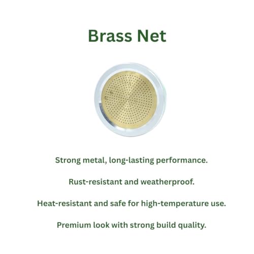 Image of Brass Garden Shower (Regular) - Showers for Gardening, Agriculture & Cattle Care (Steel Body & Brass net) Fits 1 /2 inch, 3 /4 inch & 1 inch Pipes | Gentle Shower Watering Gun for Plants, Seedlings (Pack of 2)