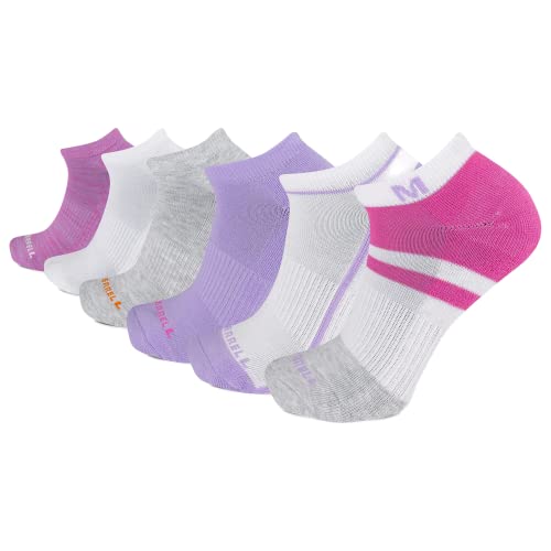 Image of Merrell Men's and Women's Wool Everyday Hiking Socks - 3 Pair Pack - Cushion Arch Support & Moisture Wicking