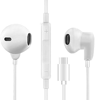 Balance Tech USB Type C Earphones with Microphone, USB C Earbuds with Mic