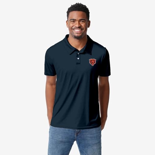 FOCO NFL Polo de Rendimiento para Hombre con Logo Oficial del Equipo de Fútbol Americano y Manga Corta miniatura 2