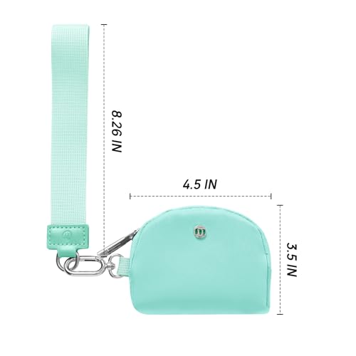 Image of Mum's Memory Mini Zip Around Wristlet Wallets for Women -KeyChain Wallet with Detachable Dual Pouch Wristlet -Key Chain Coin Purse Small Wallets