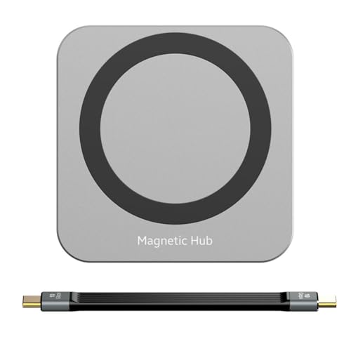 Gvvsjgdbis Hub USB C 8 en 1 con carcasa SSD M.2 NVMe/SATA Adaptador de Hub USB C 10 Gb/S PD100W USB-C 3.2 SSD M.2 NVMe y SATA