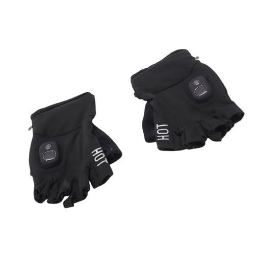 Naroote Guantes Eléctricos Calefactables para Hombre, Guantes Calefactables Portátiles Sin Cables con 5 Ajustes Regulables y Pantalla Inteligente, para Ciclismo, Esquí, Pesca