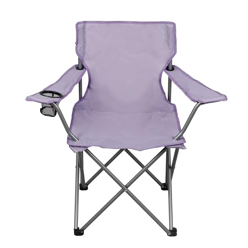 Basic Quad Folding Camp Chair with Cup Holder...