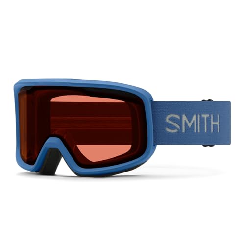 SMITH Frontier Snow Goggles – Adult Ski & Snowboarding Goggles with Carbonic-X Lens, Ventilation, Anti-Fog Performance & 100% UV Protection – for Men & Women – True Blue, RC36