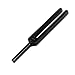 LAJA Imports Black Color 512C Tuning Fork Aluminum Fork Ear Fork Nervous System Testing Tuning Fork Alloy Frequency 512HZ