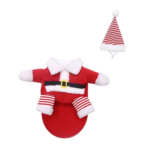 Disfraz de Santa Claus para perros y gatos, talla 2XL