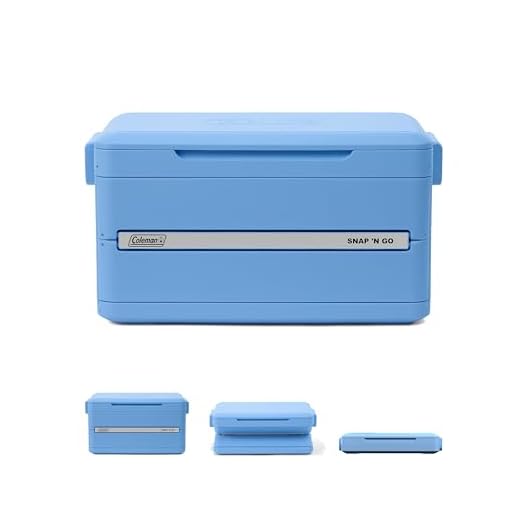 Coleman Snap 'N Go 45-Quart Collapsible Hard Cooler, Keeps Ice Cold up to 55 Hours, 76-Can Capacity, Spacing-Saving & Quick to Set Up, Collapses to 1/3 of Open Size, Holds up to 200 Pounds