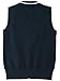 Linjinx Kids Girls Boys Sweater Vest V Neck Sleeveless Knitted Cardigan School Uniform Tops Waistcoat with Fake Pockets Navy Blue 7-8 Years