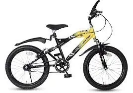 Hero Foxx 20T Single Speed Bicycle, Yellow/Black (6 to 11 Years).