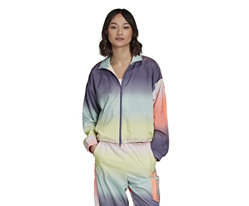 Veste de survêtement Adidas Originals femme multicolore zippée sportswear L