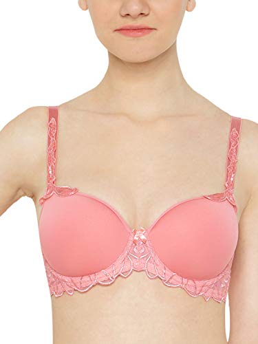 Image of Triumph Modern Finesse Bra for Women Wired Padded Spacer Cup Bra Seamless Breathable T-Shirt Bra Elegant Embroidery Full Coverage Lingerie Innovative Big Cup Support Pack of 1