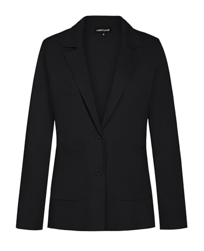 MINTLIMIT Women's Sweater Blazer Long Sleeve Lapel Button Blazers Casual Work Office Cardigan Suit Jacket with Pockets
