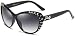 Giselle Kids AGE 6-14 Rhinestone Cat Eye Sunglasses - Black