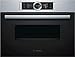 Bosch CMG636BS1 Serie 8 Einbau-Kompaktbackofen mit Mikrowellenfunktion, 45x60cm, 900 W, Made in Germany, Bosch Assist Backeinstellung auf Knopfdruck, EcoClean Direct Reinigungshilfe, TFT-Touchdisplay